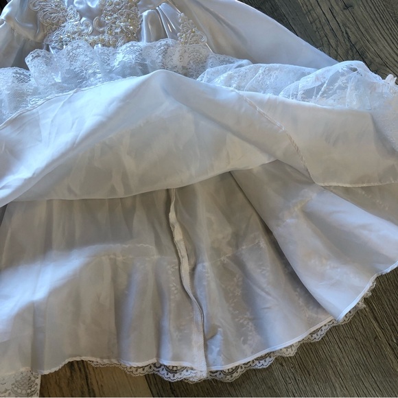 Puffy Short Sleeves Embroidered Girls Dress 7/8 - Picture 14 of 14